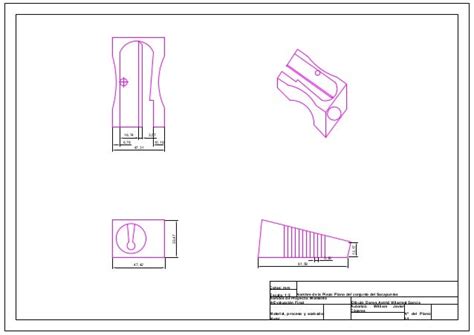 Plano Del Conjunto Del Sacapuntas Danys Villarreal