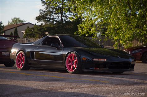 Black Acura NSX With Pink Wheels BenLevy