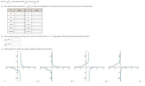 Solved Let F X X3−13 And Consider The Limits Limx→1−f X