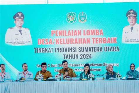 Tim Penilai Lomba Desa Kelurahan Tingkat Sumut Kunjungi Kelurahan