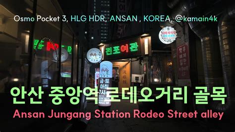 안산 중앙 로데오거리 골목 A Back Alley View Of Jungang Station Rodeo Street