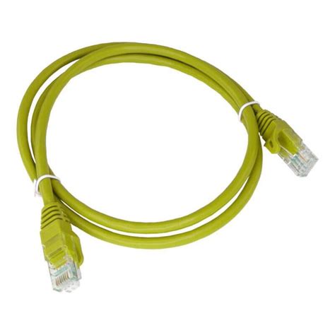 Alantec Kku Zol Patch Cord U Utp Cat Pvc M Yellow Leroy Merlin