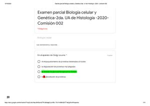 Modelo de Examen Final Hy E Cat 3 2021 Histología Biología Celular