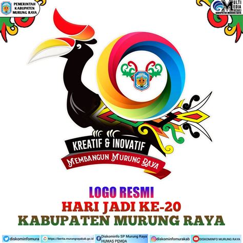 Logo Resmi Hari Jadi Ke 20 Kabupaten Murung Raya Berita