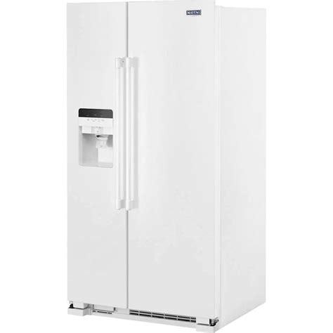 Questions And Answers Maytag 245 Cu Ft Side By Side Refrigerator White Mss25c4mgw Best Buy