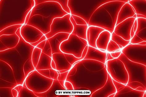 An Abstract Red Background With Circles And Lines