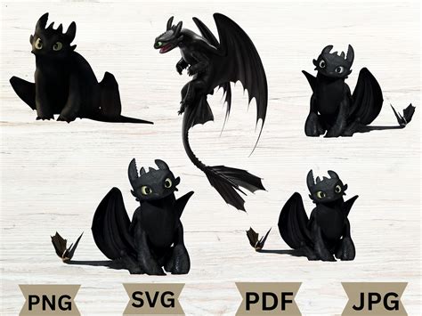 Toothless Dragon Svg Bundle Toothless Svg Train Your Dragon Svg