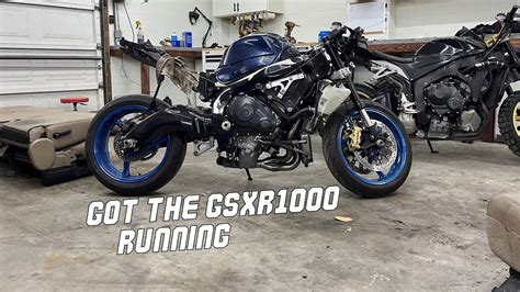 Gsxr Wrecked Bike Rebuild Pt Got It Running Again Youtube