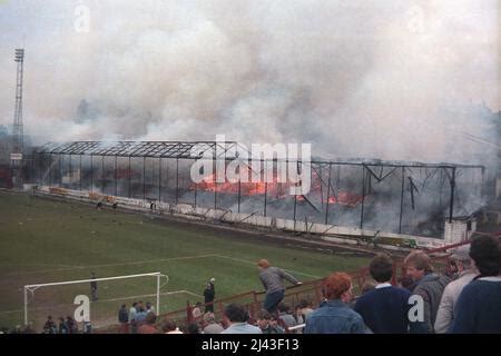 Fire at Valley Parade Bradford City 1985 Stock Photo - Alamy