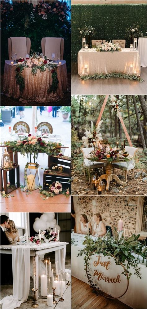 20 Wedding Sweetheart Table Ideas For Every Season Oh The Wedding Day