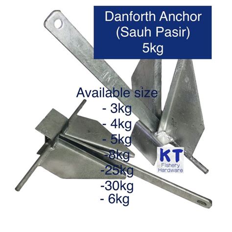 Danforth Anchor Kg Sauh Pasir Sauh Boat Lazada