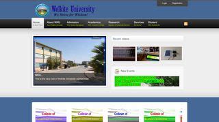 Wolkite University - Educate Ethiopia Educate Ethiopia