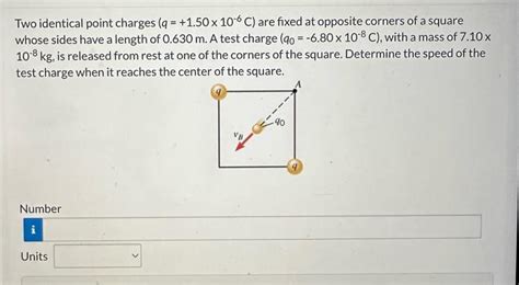 Solved Two Identical Point Charges Q 1 50106C Are Fixed Chegg