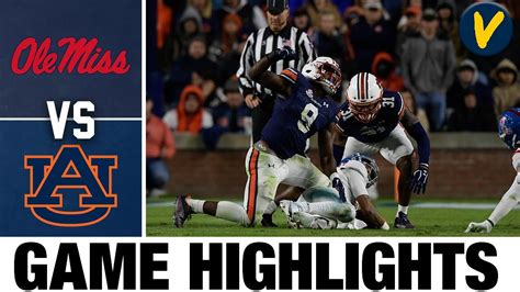 10 Ole Miss Vs 18 Auburn College Football Highlights Youtube