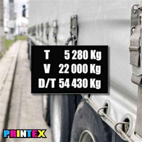 Weight Class Vehicle Sticker Printex