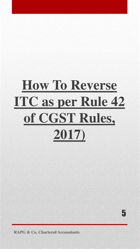 Gst Updates Reversal Of Input Tax Credit ‘itc Ppt Download