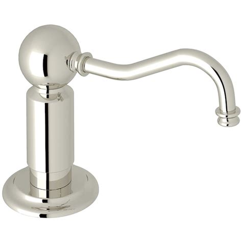 Rohl Polished Nickel 12 Oz Capacity Deck Mount Soap And Lotion Dispenser Ls850ppn At