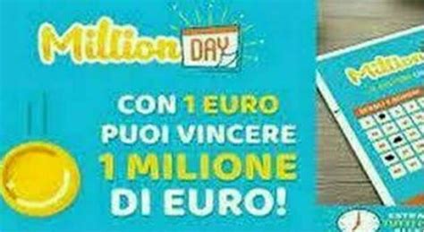 Million Day Estrazione Dei Cinque Numeri Vincenti Di Oggi Sabato 20