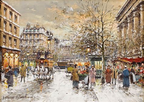 Creative Art And Artworks Busy Street Painting By Antoine Blanchard