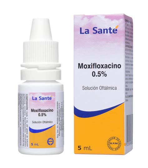 MOXIFLOXACINO 0.5% SOLUCIÓN OFTÁLMICA 5ML. – La Santé