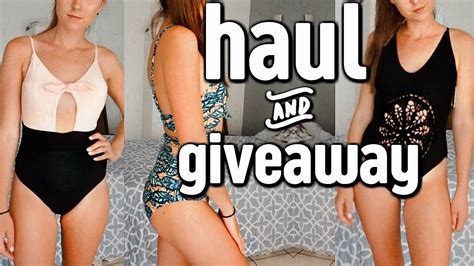 Bathing Suit Try On Haul Giveaway Youtube