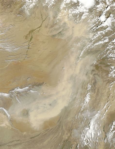 Dust storms in Pakistan and Afghanistan