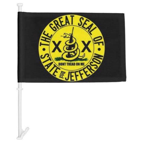 State of Jefferson Car Flag | Zazzle