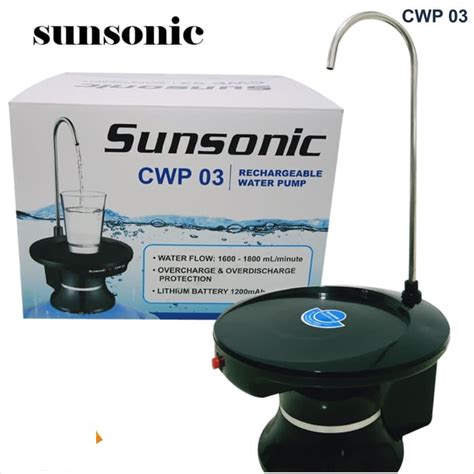 Jual Pompa Galon SUNSONIC Electric Tatakan Elektrik Water Pump CWP03