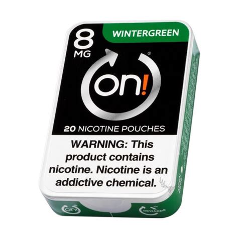 Buy On! 8mg Wintergreen Nicotine Pouches Online - Northerner US