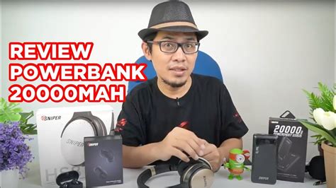 Powerbank Sniper 20000 Mah Elegan Dan Berkapasitas Besar Garansi 18 Bulan Youtube