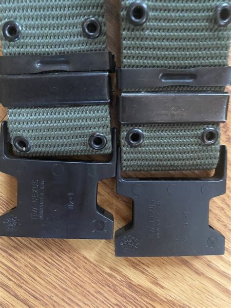 2 Medium Pistol Belts Olive Green Us Military Alice Web Gear Army