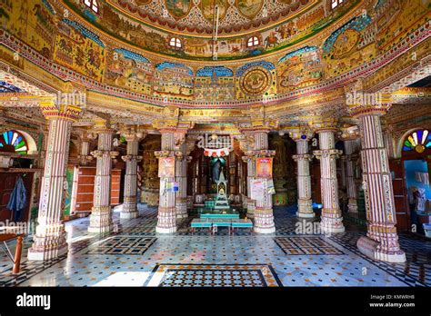 Laxmi Nath Temple In City Of Bikaner Rajasthan State In India Stock