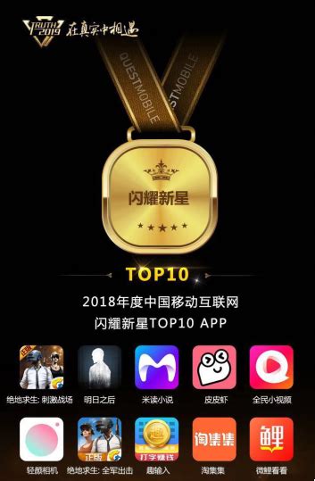 淘集集荣膺2018中国移动互联网闪耀新星top10 App极客网