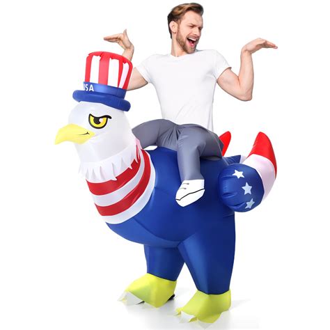 WinnerWhy Inflatable Eagle Bald Bird Costume for Adult Student Teacher