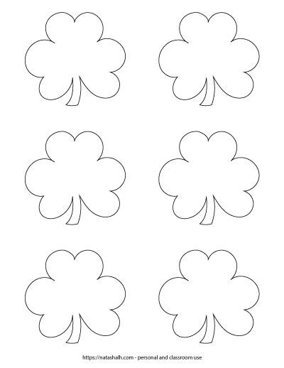 Free Printable Shamrock Templates Includes Green Shamrocks The Artisan Life