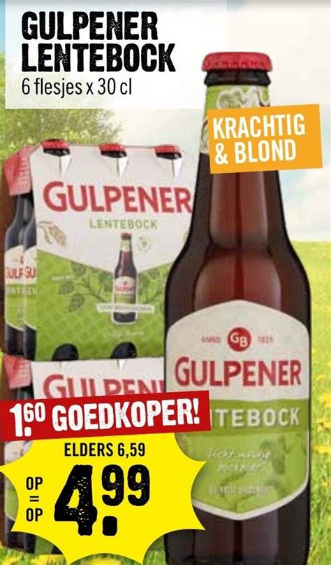 Gulpener Lentebock Flesjes X Cl Aanbieding Bij Dirck