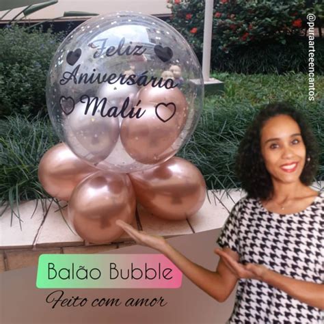 Balão Bubble Personalizado Elo7 Produtos Especiais