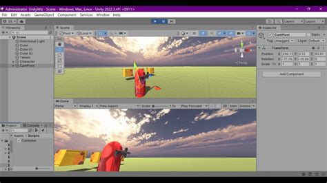 Unity Character Controller Third Person Camera Setup And Scripting Youtube