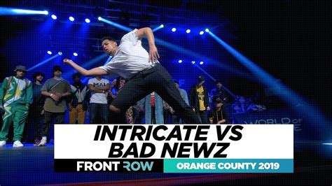 Intricate Vs Bad Newz Final Battle Frontrow World Of Dance Orange