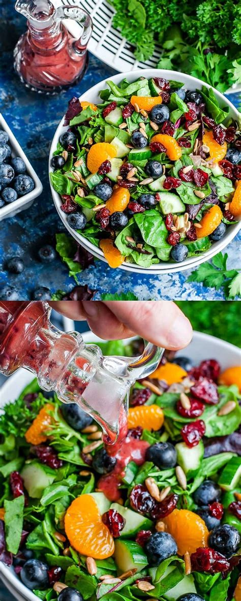 Cranberry Blueberry Salad With Blueberry Balsamic Dressing Recipe