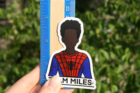 Team Miles Morales Spiderman Inspired Vinyl Sticker Into The Etsy