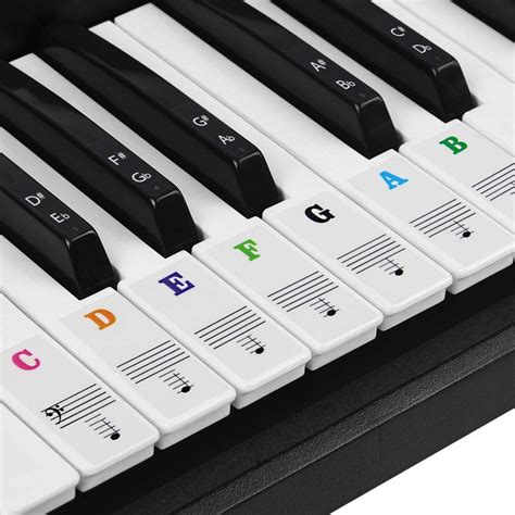 Buy Buzifu Piano Keyboard Stickers For Keys Transparent