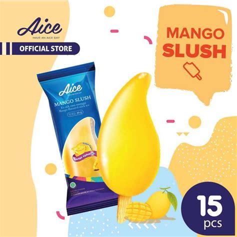 Jual Aice Ice Cream Mango Slush Es Krim 15pcs Di Seller AICE Ice Cream