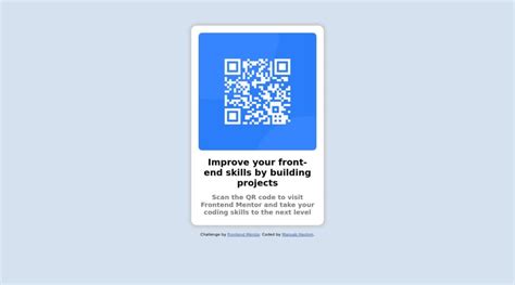 Frontend Mentor Qr Code Component Using Html Css Coding Challenge Solution