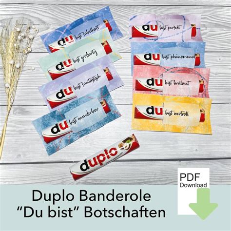 Du Bist Botschaften Duplo Banderole Zur Motivation Affirmation