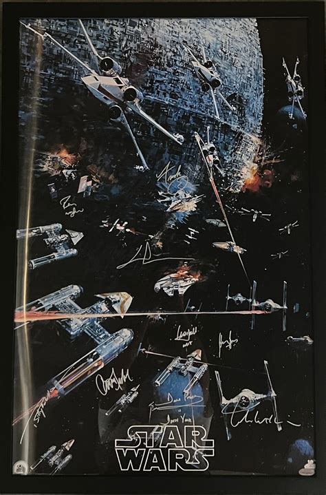 Star Wars Cast Signed Movie Poster - Etsy