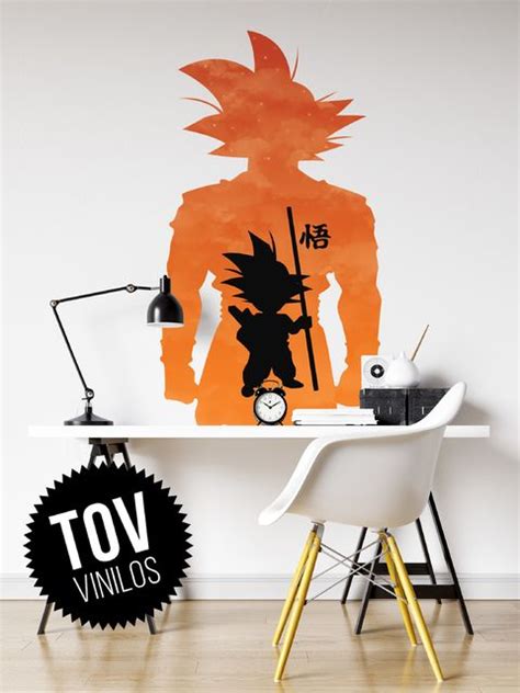 Vinilo Decorativo Goku Dragon Ball Para Pared Goku Vinilo