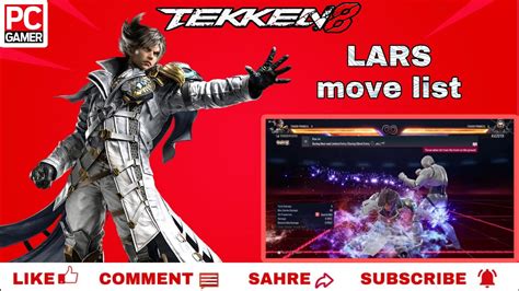 Lars Alexandersson Move List Command List Tekken Youtube