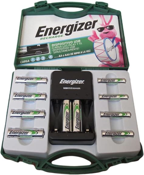 Energizer Recarga 6 Pilas AA Y 4 Pilas AA Recargables Con 1 Cargador