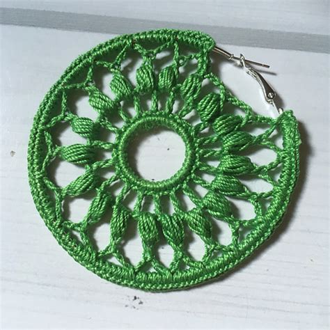 Ravelry Hoop Flowery Earring Pattern By Oksana Volytska